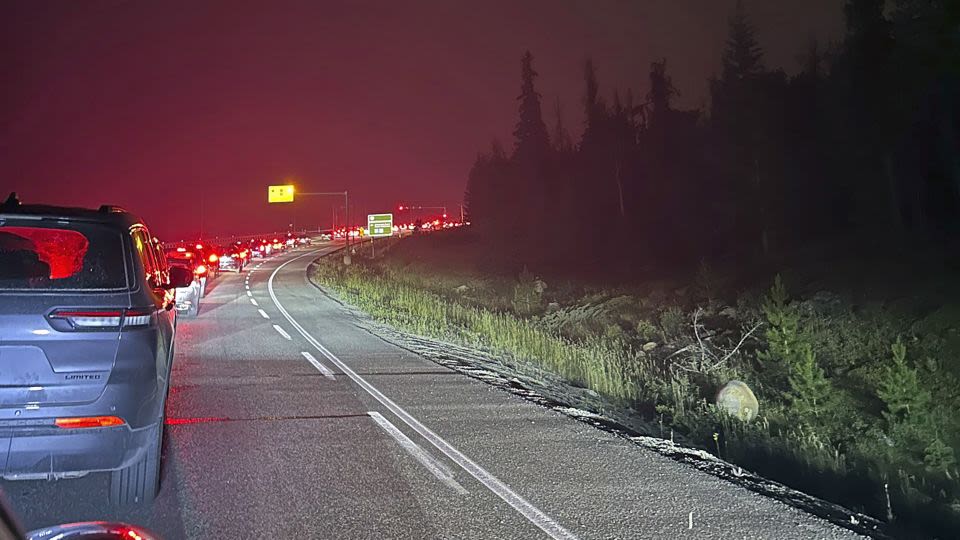 Famed national park evacuated in Canada as fires threaten the area