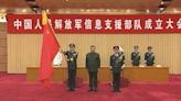 Xi presents flag to PLA's information support force