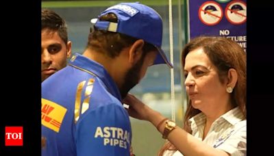 Watch: Rohit Sharma awarded with special medal after Mumbai Indians' final IPL 2024 fixture against Lucknow Super Giants | Cricket News - Times of India