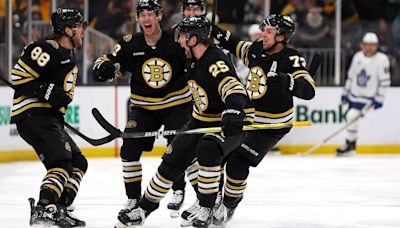 David Pastrnak scores in overtime to lift Bruins to Game 7 win over rival Maple Leafs