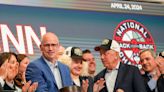 UConn men’s basketball coach Dan Hurley rings opening bell at New York Stock Exchange