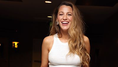 Blake Lively's hugeee tutu skirt and sequin bra top is serving sugarplum fairy realness