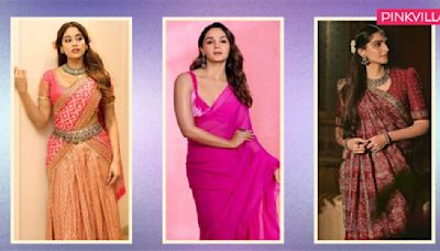 7 saree draping styles inspired by celebs like Alia Bhatt, Sonam Kapoor and Janhvi Kapoor that will turn heads at your next family event