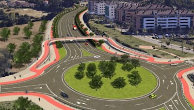 El proyecto del vial en superficie de Jove incluye tres pasarelas peatonales con carril bici