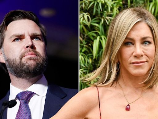 Jennifer Aniston delivers damning blow to JD Vance's 'childless cat ladies' dig