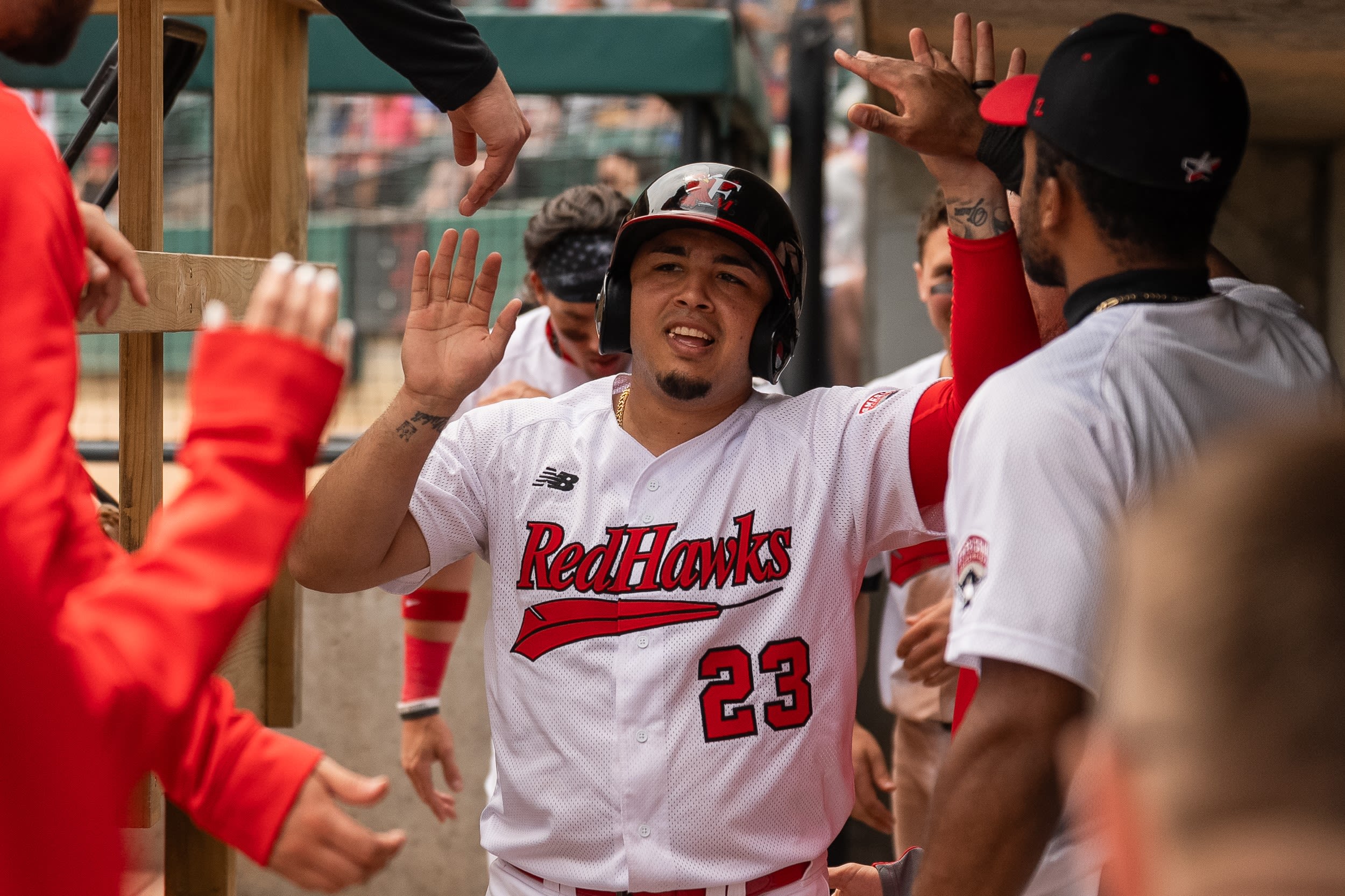 Super 6: RedHawks' Fernandez delivers recording-tying hit performance with family in attendance