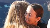 Bec Hewitt embraces daughter Mia, 18, ahead of trip with Ava, 13