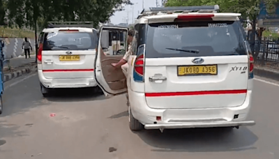 Two cabs with same registration number seized from Jammu's bus stand