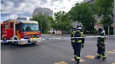 Una fuga de gas obliga a cortar el paseo de la Castellana y cerrar la estación de Metro de Bernabéu