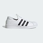 Adidas Superstar Slip On W IE0399 女 休閒鞋 懶人鞋 皮革 貝殼頭 無鞋帶 白 黑