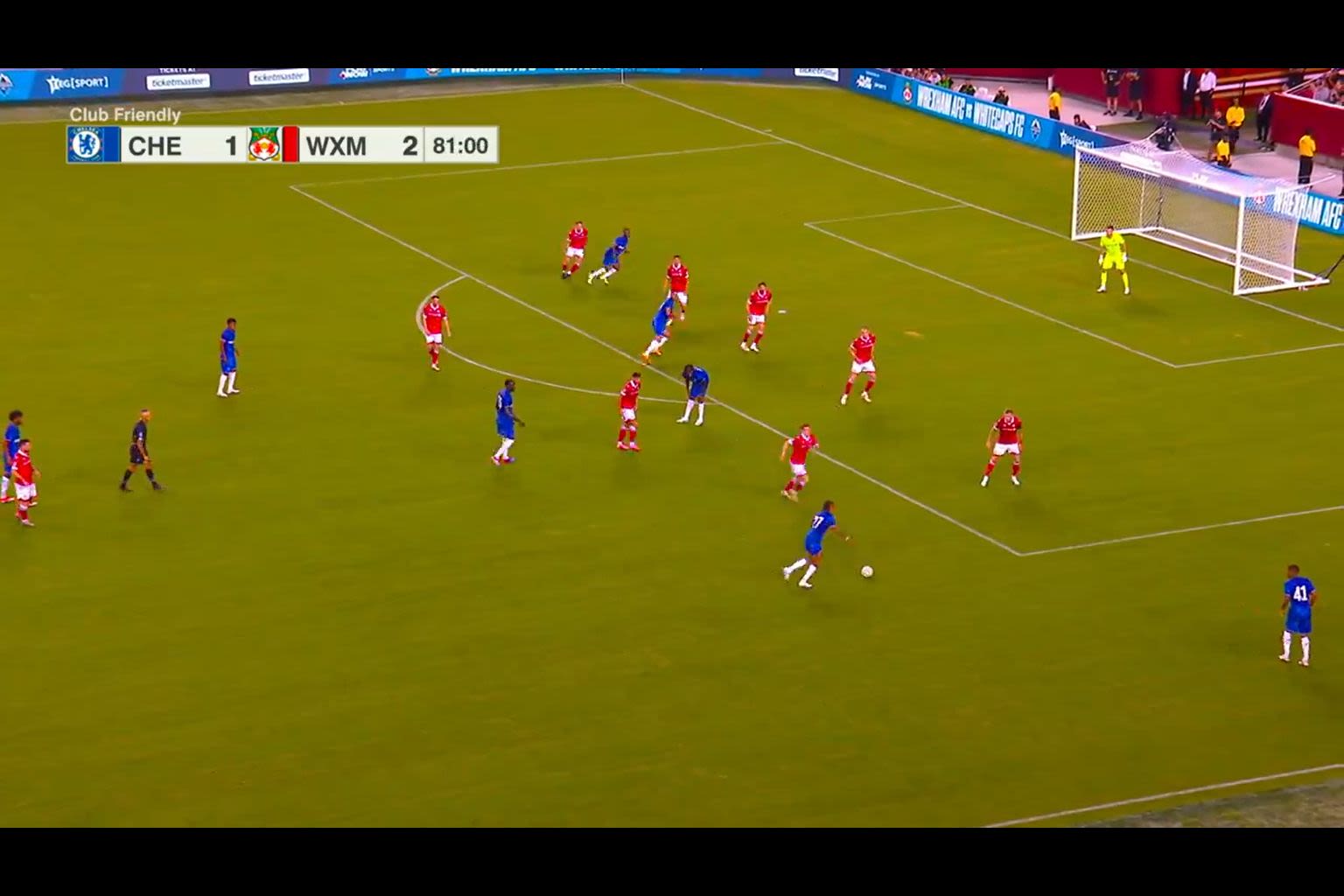 (Video): Unlikely goalscorer as Chelsea scrape a draw against Wrexham in friendly
