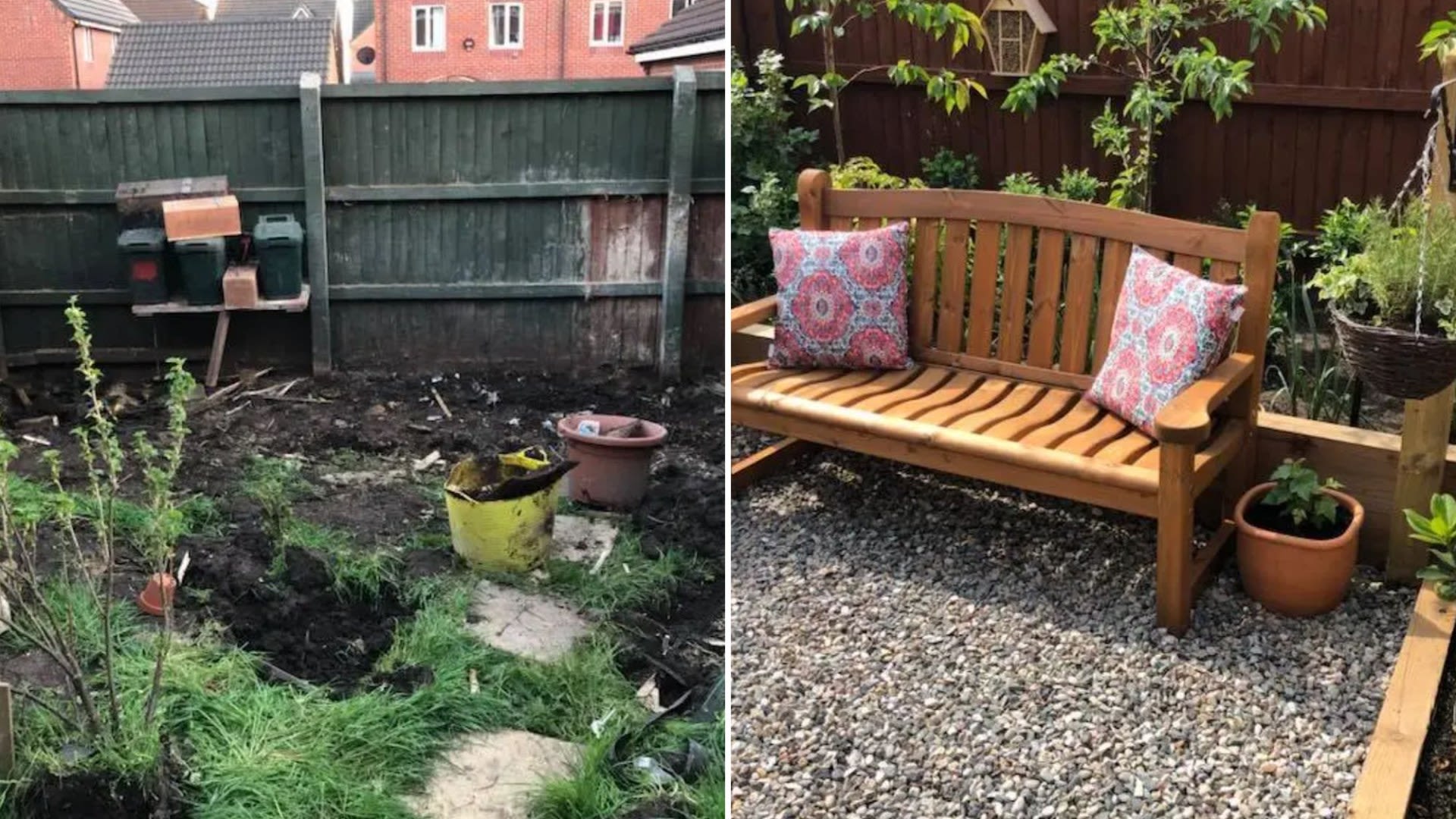 I did up my 'embarrassing' mess of a garden using shop that's cheaper than B&Q