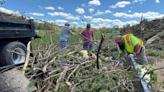 Volunteers pile up debris in Nebraska and Iowa tornado cleanup, but monetary donations preferred