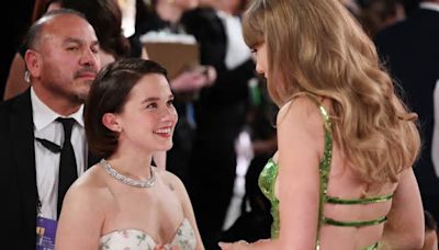 Cailee Spaeny Chatted About ‘Mare Of Easttown’ With Superfan Taylor Swift At The Golden Globes