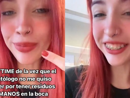 VIDEO: Dentista se niega a atender a una joven por traer "restos humanos" en la boca ¿qué era?