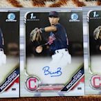 2019 Bowman Chrome BRAYAN ROCCHIO RC AUTO守護者大物新人簽名卡3張一起賣