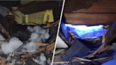 Huge chunk of ice believed to be from a plane crashes through NJ family's roof