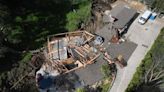 Los Angeles: House flattened and residents evacuated as landslide damages California homes