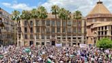 Manifestantes de Barcelona corrieron a turistas de restaurantes