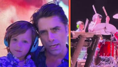 John Stamos' 6-Year-Old Son Billy Slays Drums on Stage With the Beach Boys