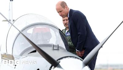 RAF Valley: Prince William returns to Anglesey air force base