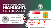 Top Stock Market Highlights of the Week: Singapore’s GDP, US Federal Reserve and BYD’s Record Sales