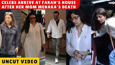 Rani Mukerji, Shilpa Shetty, MC Stan Gather at Farah Khan's Home Post Menaka Irani's Demise | UNCUT