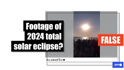 El video muestra el eclipse solar chileno de 2019, no el reciente evento celeste norteamericano