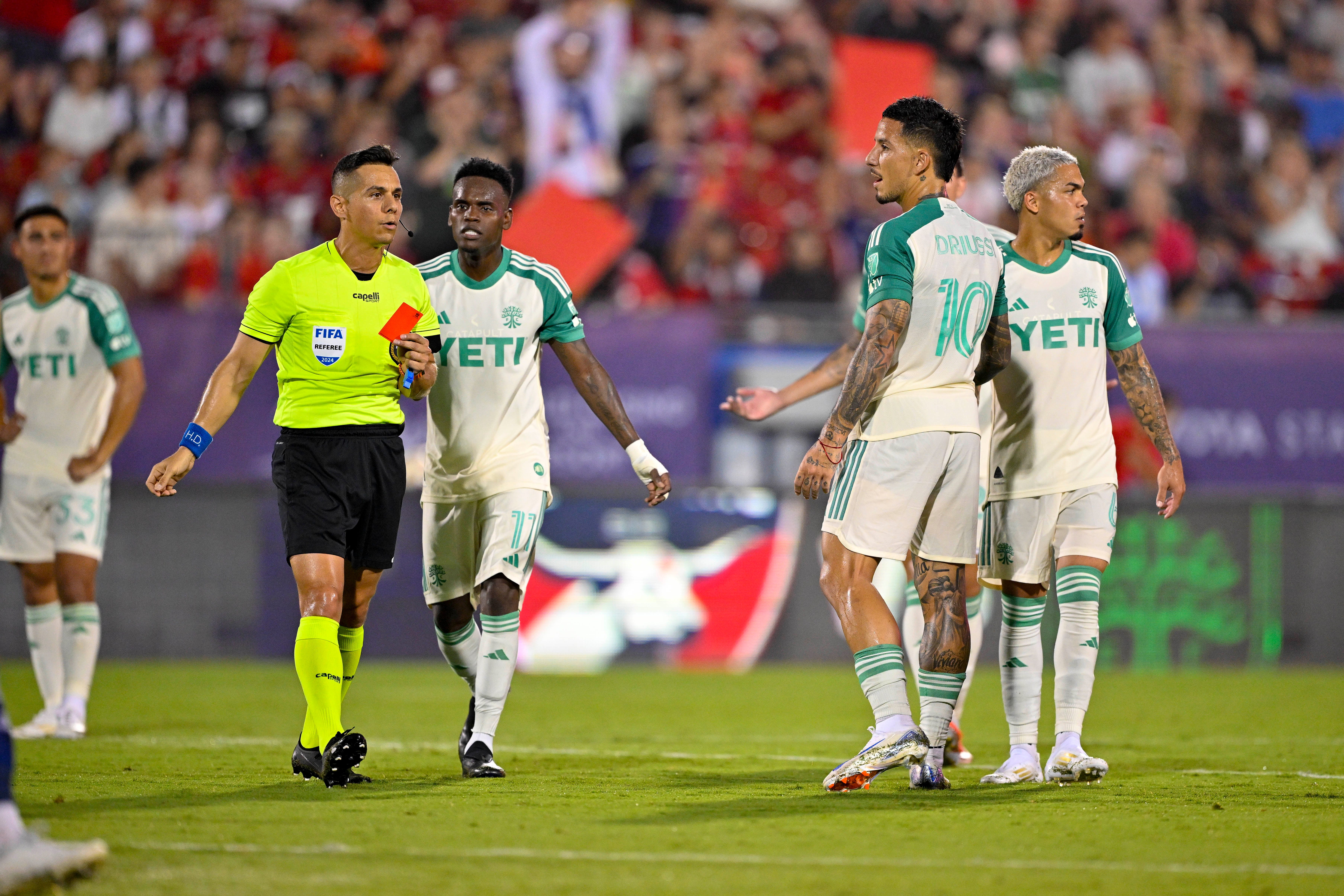 Sebastián Driussi ejected as Austin FC loses to FC Dallas in Copa Tejas championship match