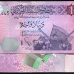 LIBYA (利比亞紙鈔)， P76 ， 1-DINAR ， ND 2013 ，品相全新UNC