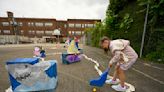 H.D. Berkey Elementary students celebrate end of school year playing mini-golf on course they made