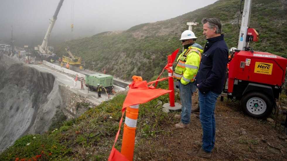 Gov. Newsom says Big Sur slip-out repairs will be completed by Memorial Day weekend