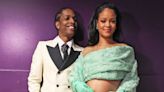 Pregnant Rihanna Poses Backstage with A$AP Rocky in Green Belly-Baring Outfit at Oscars 2023