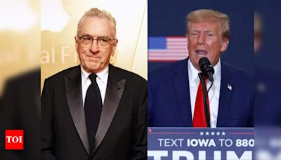 Robert De Niro vs Donald Trump: A brief history of one-sided acrimony | World News - Times of India
