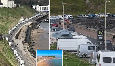 Coastal beauty spot is plunged into furious motorhomes row