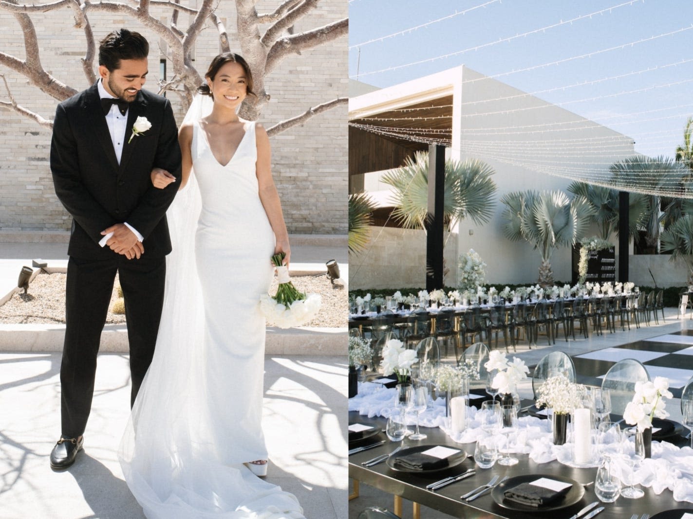 A couple came in under their $100,000 budget for their destination wedding at Nobu Hotel in Mexico