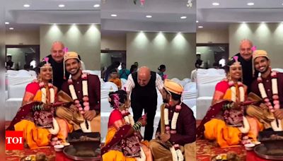 Anupam Kher attends his assistant’s daughter’s wedding | - Times of India