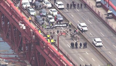 Golden Gate Bridge protesters turn themselves in