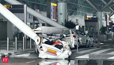 Delhi Airport T1 Canopy Collapse: Terminal 1 operations suspended, passengers advised to check flight updates - The Economic Times