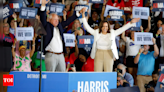 Watch: Protesters try to disrupt Kamala Harris's speech in Michigan. How she shut them down - Times of India