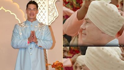 John Cena Turns Ladkewaala, Sports Turban at Anant Ambani's Wedding; Video Goes Viral - News18