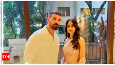 John Abraham and Priya Runchal shine at Anant Ambani and Radhika Merchant's wedding; See pics | Hindi Movie News - Times of India