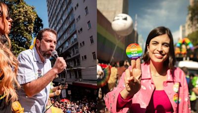 Boulos e Tabata Amaral comparecem à Parada LGBTQIA+; Nunes é ausência por razões médicas