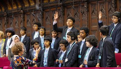 Students learn about work of House of Lords during trip to London