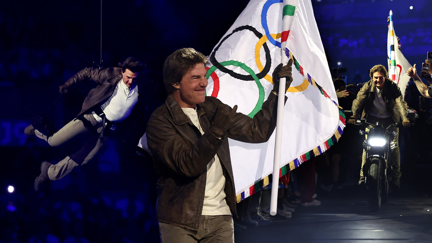 Tom Cruise Dives Into Paris Olympics Closing Ceremony, Drives Off With Flag To LA 2028