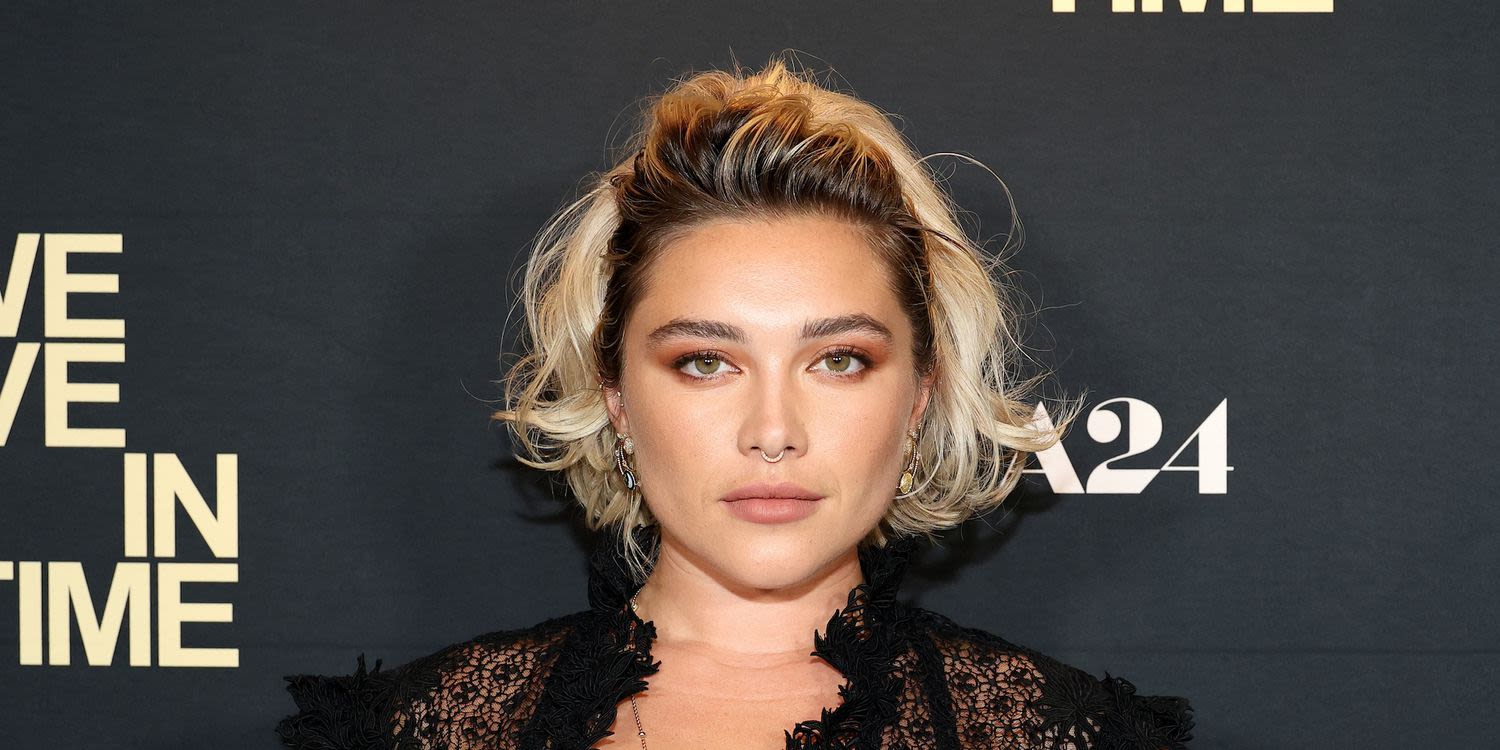 Florence Pugh Wore a Black Naked Dress Over Nothing But an Itty-Bitty Bra