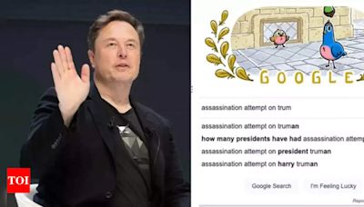 Election interference? asks Elon Musk after Google shows no results on Trump assassination bid - Times of India