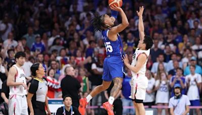 Wembanyama durante el partido entre Francia y Japón