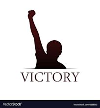 Victory logo template Royalty Free Vector Image