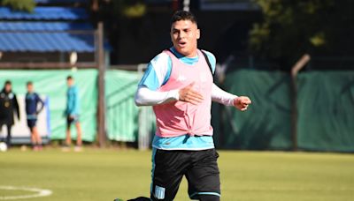 Juan Fernando Quintero se recupera y Racing celebra